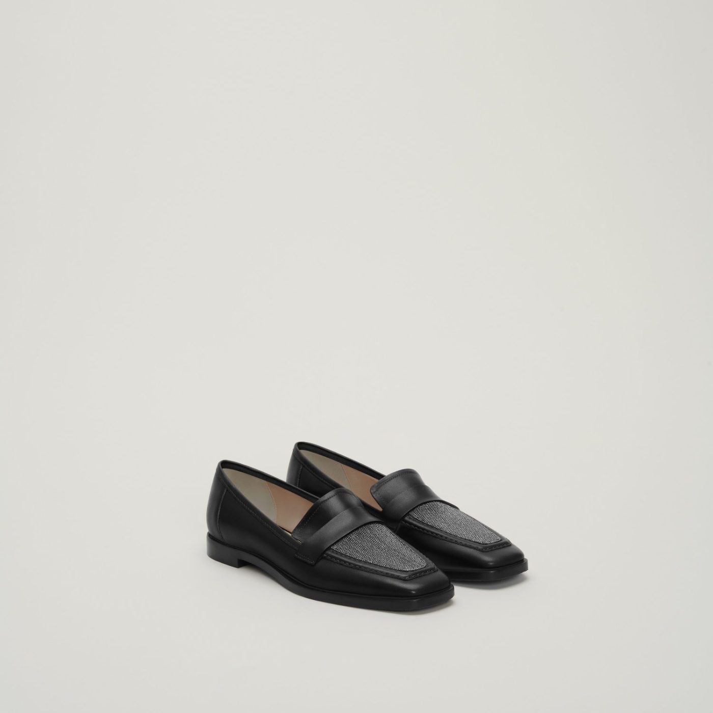 Black Leather Loafers