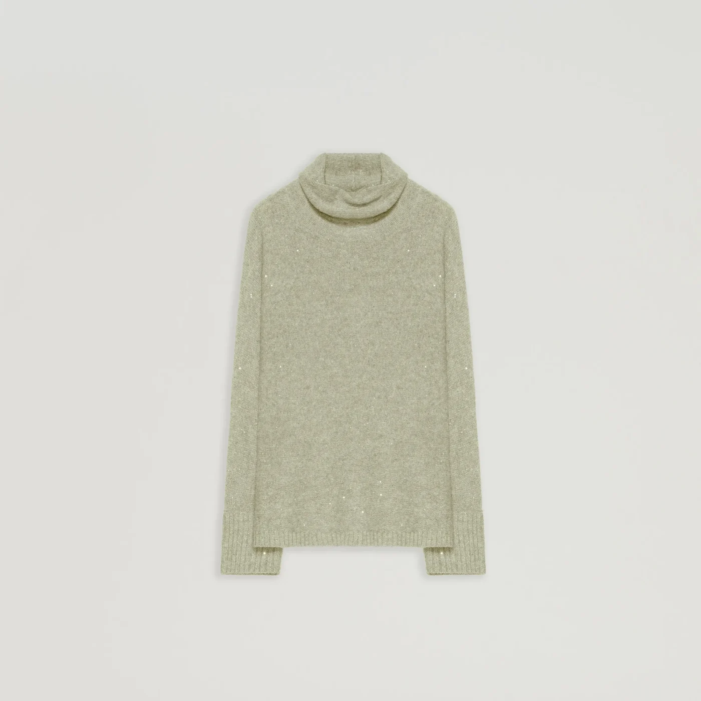 Sweater with sequins, pistachio