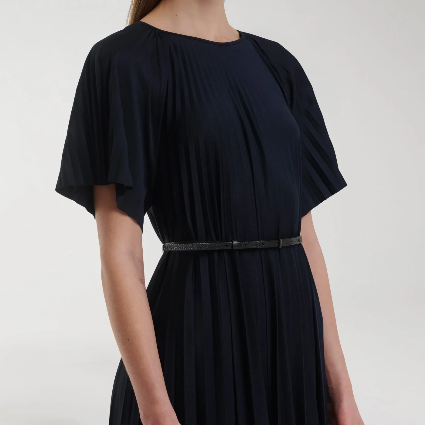 Robe plissée bleue – Image 2