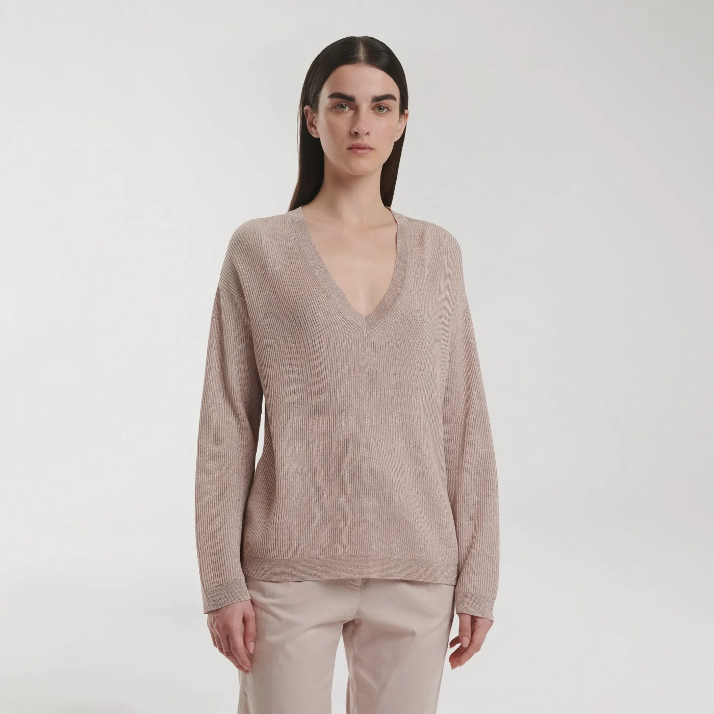 Organic Cotton and Lurex Sweater