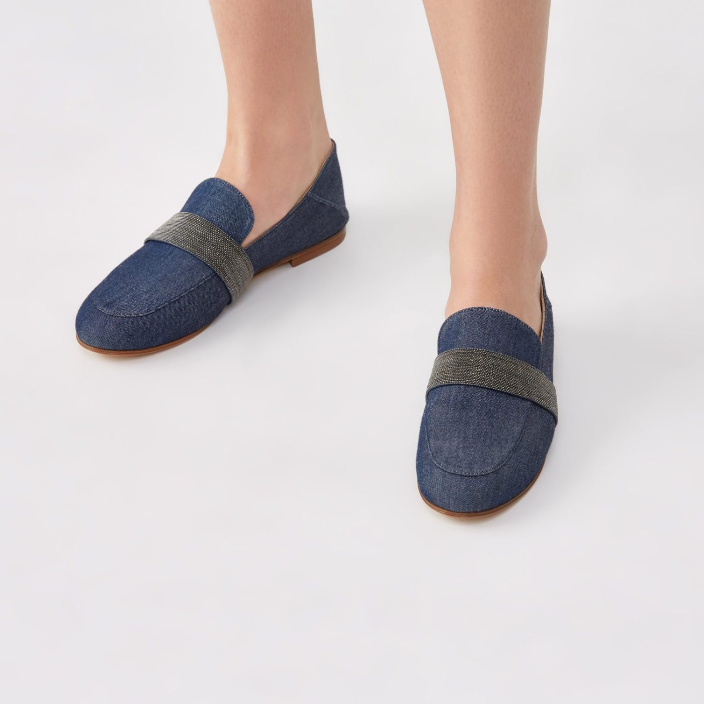 Mocassins en chambray bio – Image 3