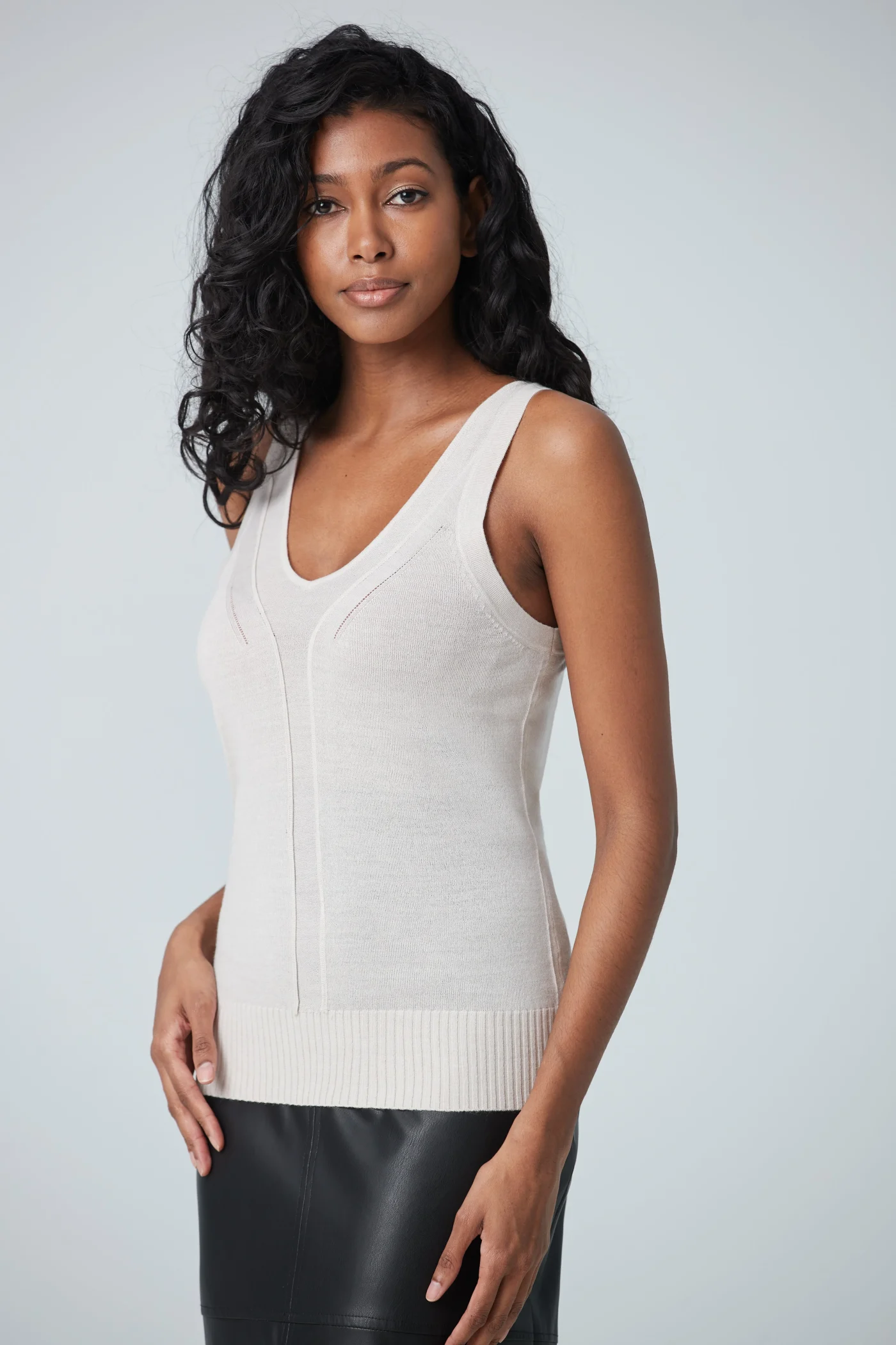 Camisole en mélange de laine mérinos – Image 2