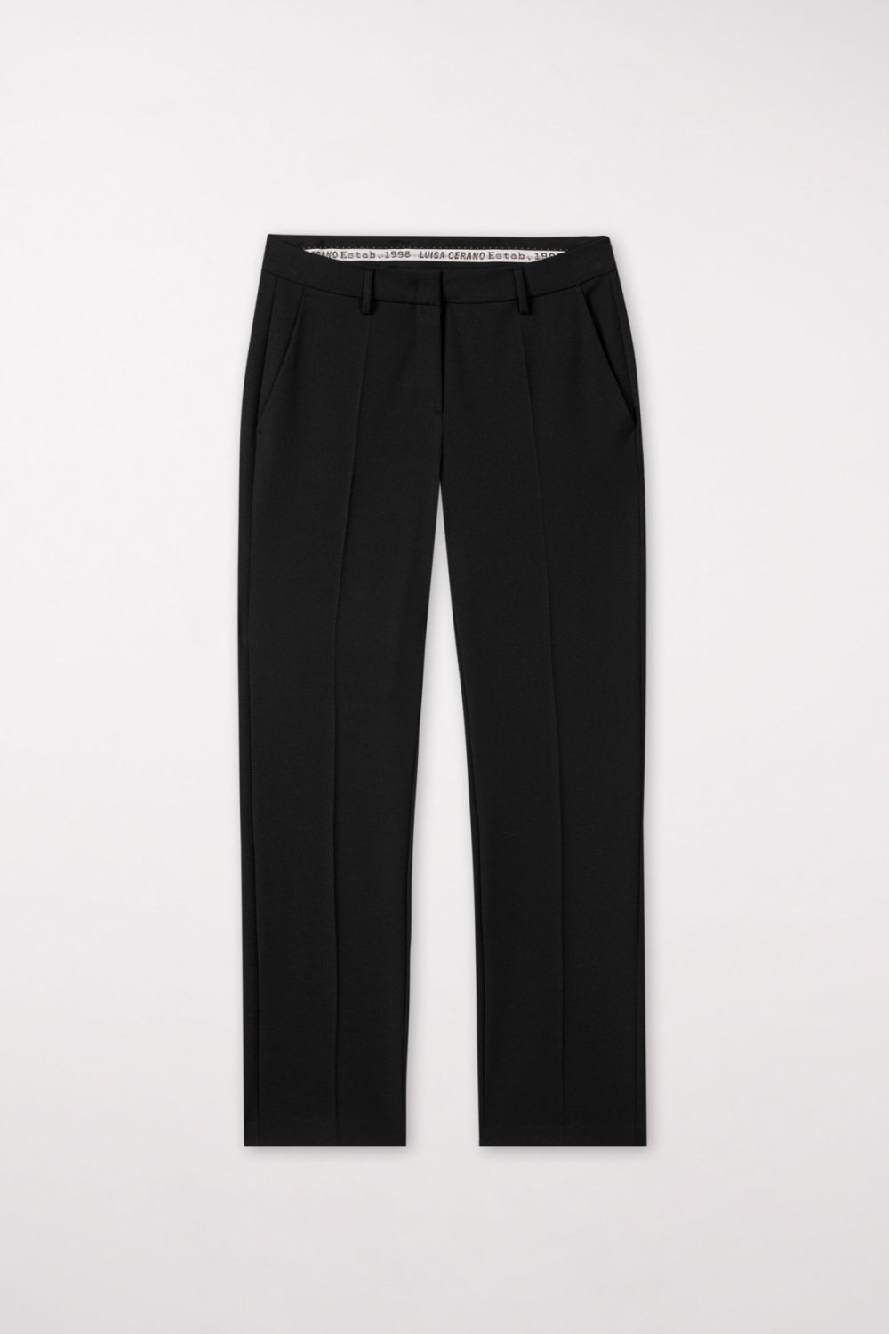 Black Straight Leg Pants – L'Essentiel par MF