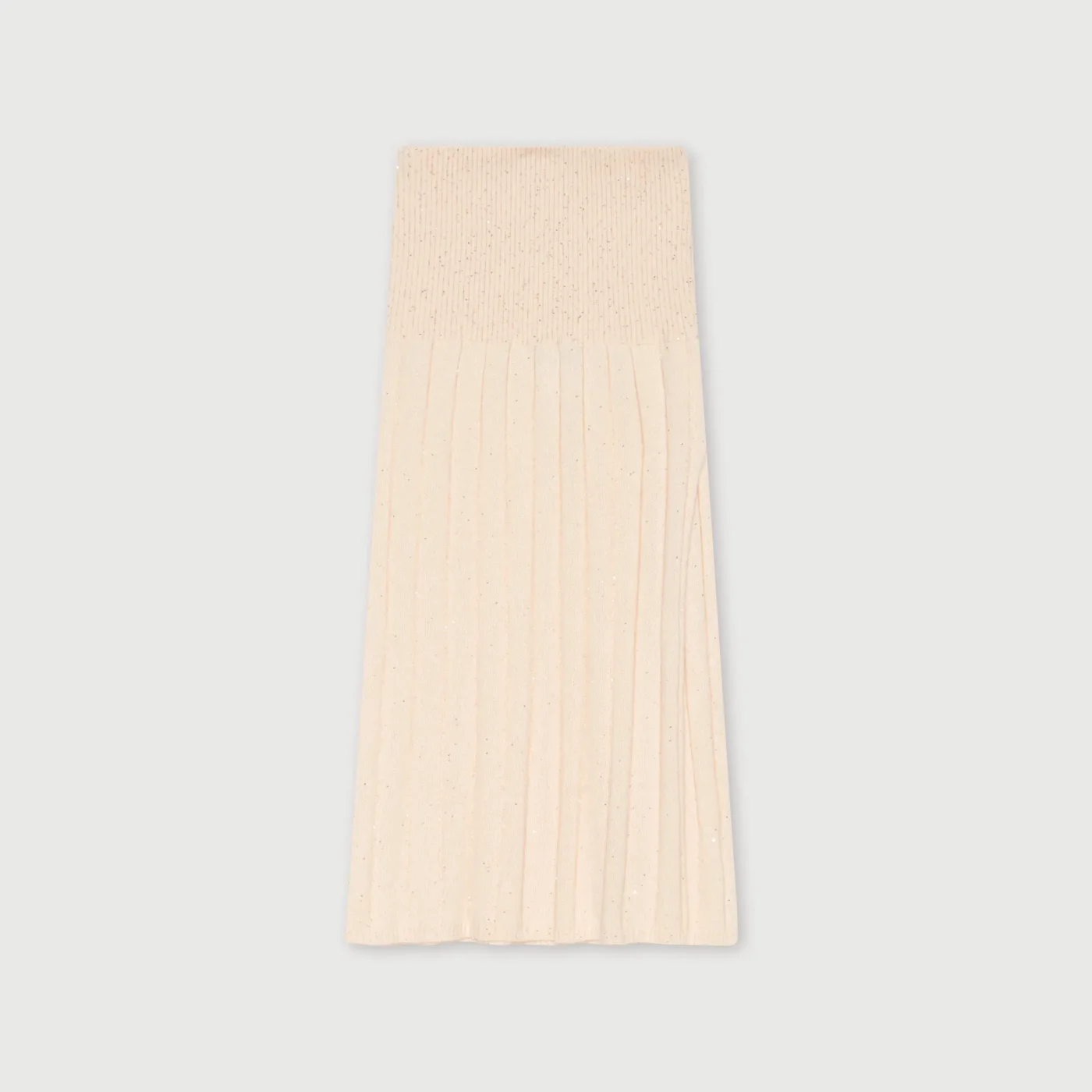Sequinned pencil skirt, vanilla - Image 2