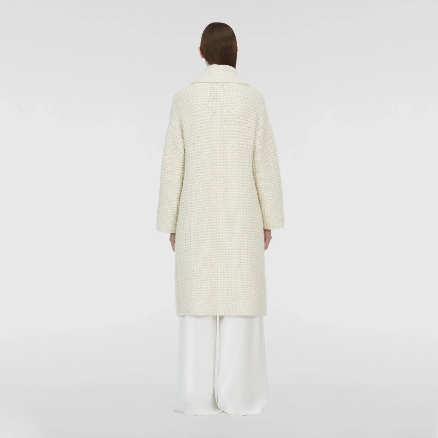 Platinum and mohair cardigan, dune - Image 2
